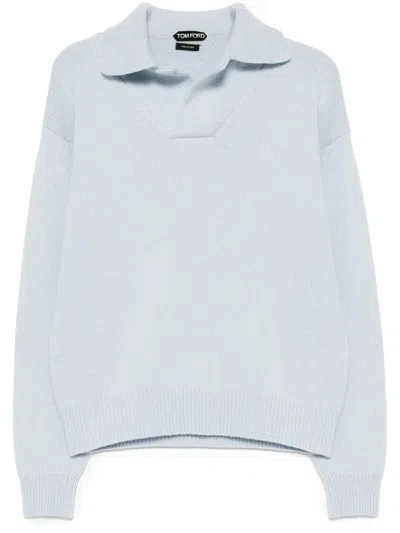 Tom Ford Long-sleeves Jumper In Blue