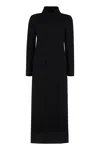 Tom Ford Long Wool Coat In Black