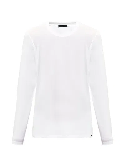 Tom Ford Long-sleeve Lounge T-shirt In White