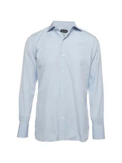 Pre-owned Tom Ford Long-sleeve Shirt In Blue