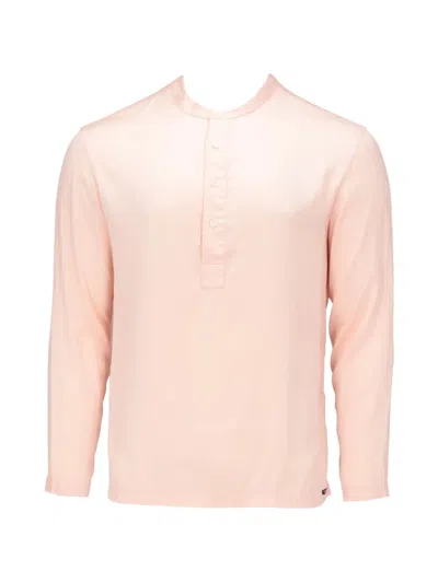 Tom Ford Long-sleeved Pajama Top In Pink