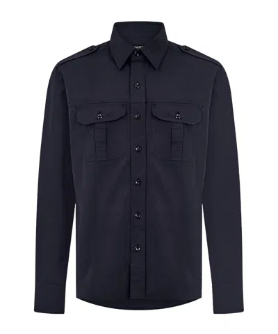 Tom Ford Long-sleeved Shirt In Black
