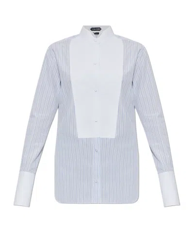 Tom Ford Long-sleeved Shirt In Blue