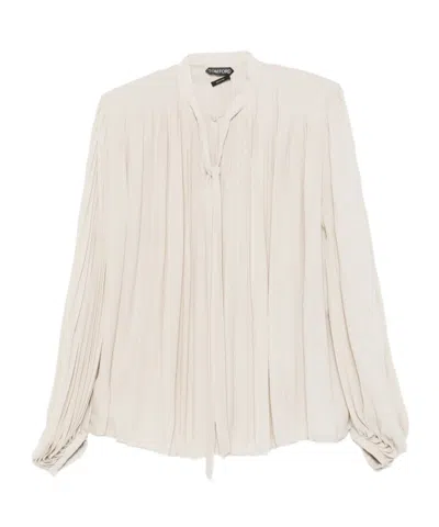 Tom Ford Long-sleeved Shirt In White