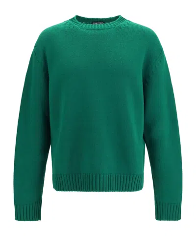 Tom Ford Crew-neck Long-sleeve Sweater In Green