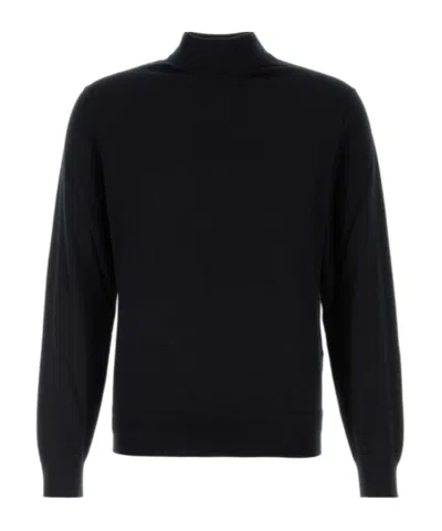 Tom Ford Long-sleeved Turtleneck Sweater In Animal Print