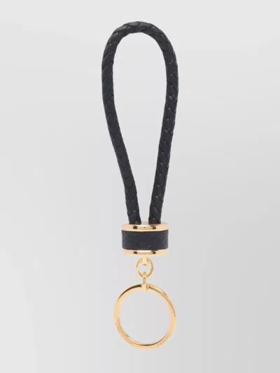 TOM FORD LOOP KEYRING BRAIDED LEATHER