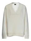 Tom Ford White Alpaca Leather Sweatshirt In White