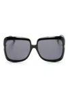 Tom Ford Lorelai Oversize-frame Sunglasses In Black
