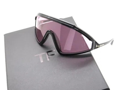 Pre-owned Tom Ford Lorna Ft 1121 01e Black/violet Ski Shield Sunglasses In Purple