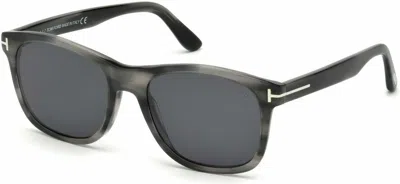 Pre-owned Tom Ford Lorna Ft1121 Shiny Black/grey Mirrored (01c) Sunglasses In Gray