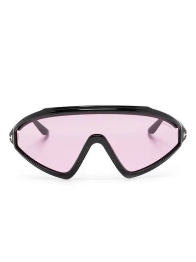 Tom Ford Lorna Oversize-frame Sunglasses In Black