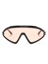 Tom Ford Lorna Shield-frame Sunglasses In Schwarz
