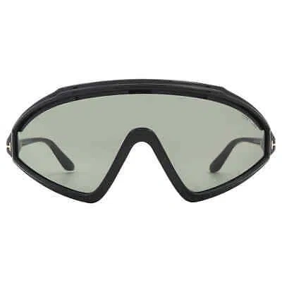 Pre-owned Tom Ford Lorna Smoke Shield Men's Sunglasses Ft1121 05a 00 Ft1121 05a 00 In Gray