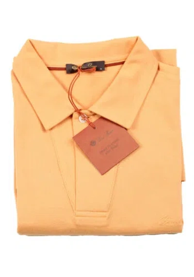 Pre-owned Tom Ford Loro Piana Solid Salmon Cotton Polo Size 37 It / 14 1/2 U.s. With Tags In Pink