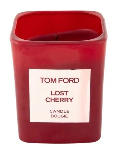 Pre-owned Tom Ford Lost Cherry Scented Candle In Red