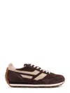 Tom Ford Mick Leather-trimmed Suede And Mesh Sneakers In Brown