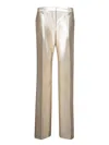 Tom Ford Low-waist Metallic Trousers With Lurex Finish In Metallic