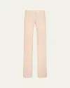 Tom Ford Low-waist Wool Flare Trousers In Light Blus