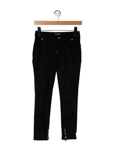 Pre-owned Tom Ford Low-rise Skinny Leg Jeans In Black