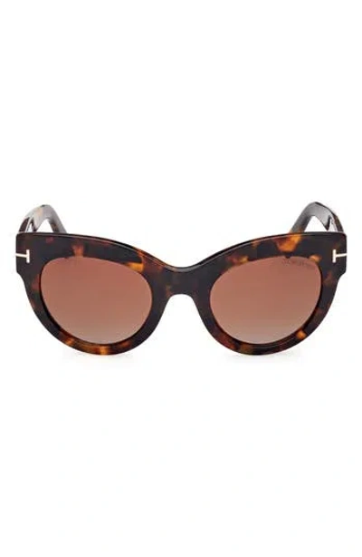 Tom Ford Lucilla 51mm Gradient Cat Eye Sunglasses