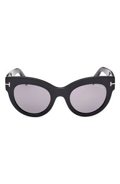TOM FORD TOM FORD LUCILLA 51MM GRADIENT CAT EYE SUNGLASSES