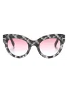Tom Ford Lucilla Butterfly-frame Sunglasses In Black