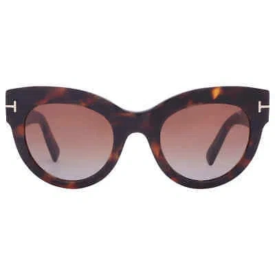 Pre-owned Tom Ford Lucilla Red Butterfly Ladies Sunglasses Ft1063 52t 51 Ft1063 52t 51