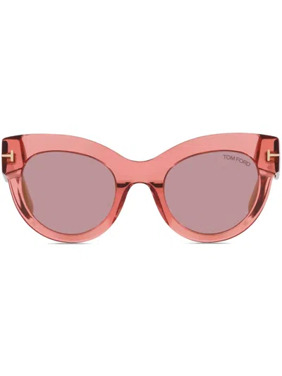 Tom Ford Lucilla Sunglasses In Rosa