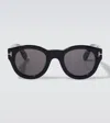 Tom Ford Lucinda Round Sunglasses In Black