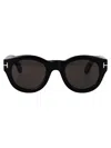 Tom Ford Lucinda Ft1212 01a In Nero Lucido / Fumo
