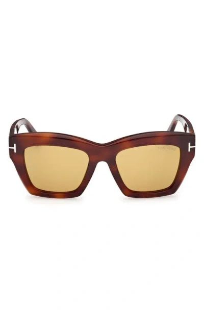 TOM FORD TOM FORD LUNA 52MM BUTTERFLY SUNGLASSES