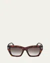 Tom Ford Luna Gradient Butterfly Sunglasses In Dhav/smkg