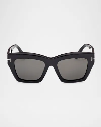TOM FORD LUNA POLARIZED BUTTERFLY SUNGLASSES