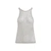 Tom Ford Lurex Knit Beige Viscose Top