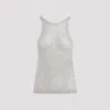 Tom Ford Lurex Knit Beige Viscose Top In Metallic