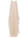 Tom Ford Lurex Maxi Dress In Neutrals