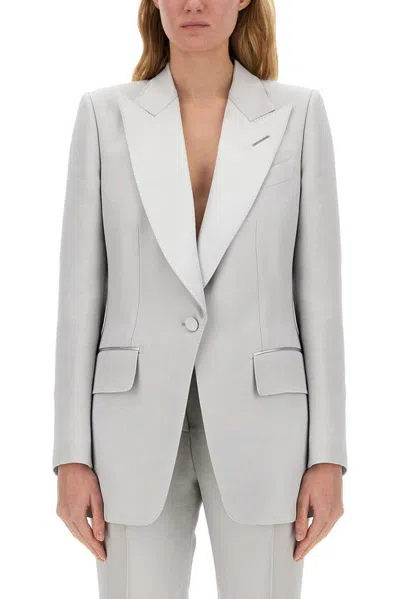 TOM FORD LUSTROUS BARATHEA SINGLE-BREASTED TUXEDO JACKET