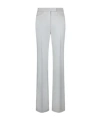 Tom Ford Lustrous Barathea Tailored Tuxedo Wide Leg Pants In Gray