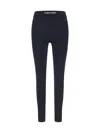 Tom Ford Stretch Lustrous Velour Signature Leggings In Black