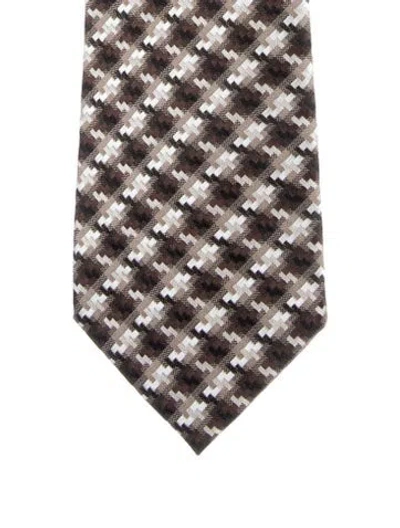 Pre-owned Tom Ford Lux Tie In Brown