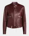 Tom Ford Luxe Plonge Leather Racer Jacket