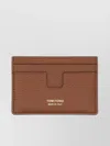 Tom Ford T Line Classic Card Holder In Brown