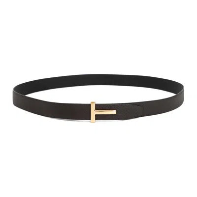 Tom Ford Luxurious Brown Leather Belt For Men