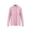Tom Ford Fluid Semi-transparent Blouse In Purple