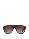 Tom Ford Unisex Sunglass Lyle In Brown