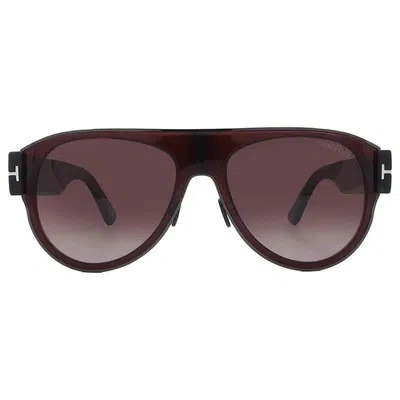 Pre-owned Tom Ford Lyle Red Pilot Unisex Sunglasses Ft1074 48t 58 Ft1074 48t 58
