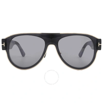 Tom Ford Lyle Smoke Flash Pilot Men's Sunglasses Ft1074 01c 58 In Black