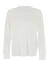 Tom Ford White Crewneck T-shirt With Long Sleeves In Cotton Blend Man In White