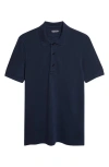 Tom Ford Lyocell & Cotton Piqué Polo In Blue